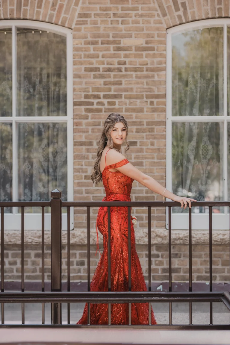 High school grad portrait in Regina